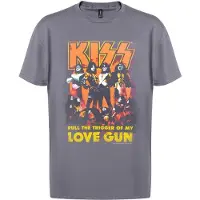 KiSS Camiseta 'Love Gun' gris