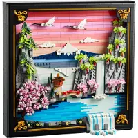 LEGO Paisaje Japonés con Cerezos en Flor