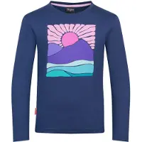 TROLLKIDS - Girl's Falketind Longsleeve - Camiseta de manga larga size 140, azul