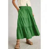 White Stuff Marissa Broderie Maxi Skirt Bright Green Talla: 24 REGULAR | Faldas Maxi Outlet | Mujer | Verde