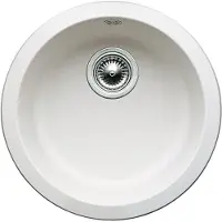 BLANCO BLANCORONDO, Lavabo de encimera, Circular, Acero inoxidable, , 1 cuenco,