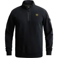 PME Legend Sudadera 'Sweatshirt with half-zip and badge' azul oscuro