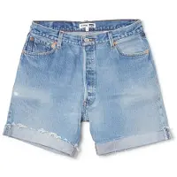 RE/DONE 90s Relaxed Short Indigo Talla: W23 | Pantalones Cortos Outlet | Mujer | Azul