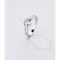 Hey Happiness Anillo 'Crown' plata