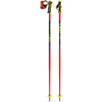 LEKI - Bastones esquí - WCR Pro SL TR Red de Aluminio - Talla 125 cm - Rojo