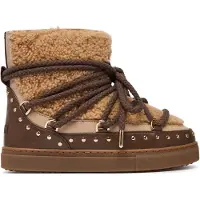 INUIKII Botas de nieve 'CURLY ROCK' marrón / capuchino / marrón claro