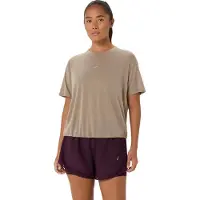 Asics - Women's Nagino Run S/S Top - Camiseta de running size M, beige