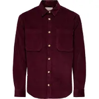 Only & Sons Camisa 'ONSALP' rojo vino