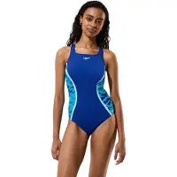 Speedo - Women's Hyperboom Splice Muscleback One Piece - Traje de baño size 42, azul