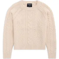 Bergans - Women's Lofoten Knitted Wool Jumper - jersey de lana size L, beige