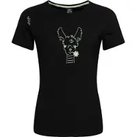 Chillaz - Women's Valencia Happy Alpaca - Camiseta de manga corta size 34, negro