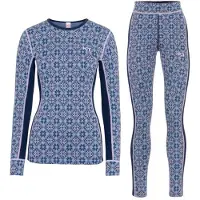 Kari Traa - Women's Rose L/S 2.0 - Ropa interior merino size XS, azul