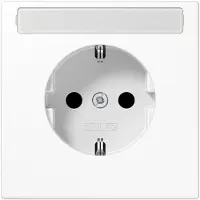 Albrecht Jung GmbH & Co. KG Enchufe JG SCHUKO, modelo LS1520NAWW, para instalación en pared, serie LS, color blanco alpino
