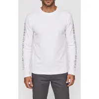 Guess Marciano GUESS Cn Ls Sleeves Logo T Pure White Talla: M | Camisetas Básicas Outlet | Hombre | Blanco