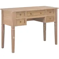 vidaXL Escritorio , color marrón, 109,5 x 45 x 77,5 cm, madera