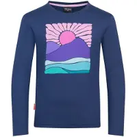 TROLLKIDS - Girl's Falketind Longsleeve - Camiseta de manga larga size 176, azul