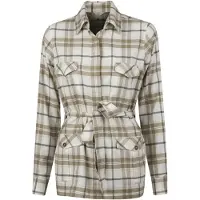 Stenströms Ally, Overshirt Green Check Talla: S | Manga Larga Outlet | Mujer | Verde