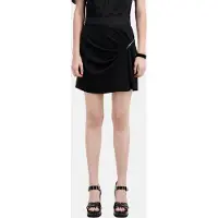 The Kooples Minin Jumper Zip Fantasy Drapee Black Talla: 40 | Mini Faldas Outlet | Mujer | Negro