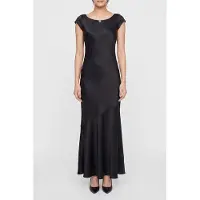 Guess Marciano GUESS Ss Silvana Long Dres Jet Black A996 Talla: S | Vestidos Maxi Outlet | Mujer | Negro
