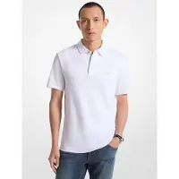 Michael Kors para hombre. CB95FGVC93 Polo de Algodón blanco (L), Casual, Manga corta, outlet 2026.