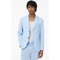 John Varvatos Allen Jacket - Slim Fit Notch Lapel Jack Steel Blue Talla: 46 | Blazers Outlet | Hombre | Azul