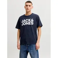 Jack & Jones Camiseta 'Corp' navy / offwhite