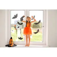 Decords Calcomanías para ventanas de Halloween con murciélagos, modelo 035-075 – Tamaño: 41 cm