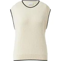 Comma Jersey crema / negro