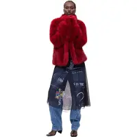 Desigual Abrigo de invierno rojo