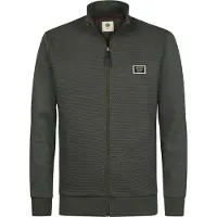 Petrol Industries Sudadera con cremallera verde claro