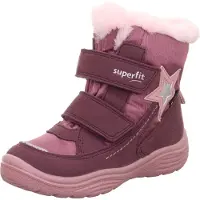 Superfit Botas de nieve 'CRYSTAL' gris / baya / rojo violáceo