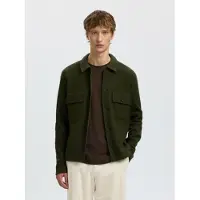 Selected Chaqueta de entretiempo 'SLHNEALY' verde oscuro