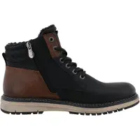 Tom Tailor Botas con cordones marrón / negro