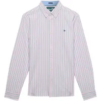 Superdry para hombre. M4011247A Camisa Preppy Oxford rosa (XXL), Casual, Algodón, Clásico, Manga larga, outlet 2026.