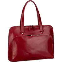 Leonhard heyden Cambridge Bolsa de hombro Piel natural 41 cm Compartimento para el portátil rojo