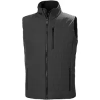 Helly Hansen para hombre. 30377 Chaleco aislante Crew Insulator gris (M), Negro, Casual, Poliéster, outlet 2026.