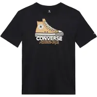 Converse Camiseta beige / negro / blanco
