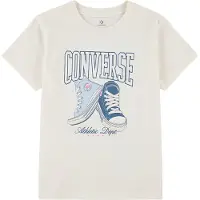 Converse Camiseta crema / azul / azul claro / rosa