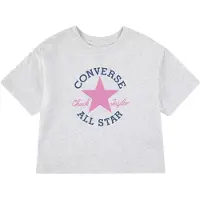 Converse Camiseta azul oscuro / gris moteado / rosa claro