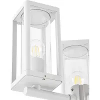 LUCANDE Lámpara de exterior Siveta, altura 240 cm, 3 luces, gris claro