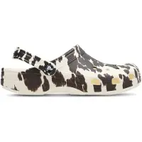 Crocs Zuecos marrón oscuro / blanco