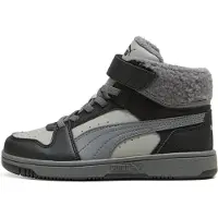 Puma Zapatillas deportivas 'Rebound Slam Mid Cozy' gris / gris claro / negro