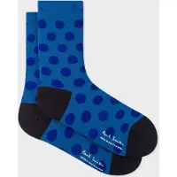 Paul Smith Men Cycle Sock Polka Long Leg Navy Talla: M | Ropa Interior Outlet | Hombre | Azul