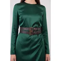 Guess Marciano GUESS High Waist Belt Chocolate Brownie Talla: L | Cinturones Outlet | Mujer | Marrón