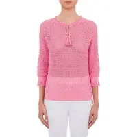 Moschino Punched Cotton Sweater Pink Talla: 40 | Manga Larga Outlet | Mujer | Rosa