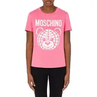 Moschino Teddy Bear Organic Jersey T-shirt Pink Talla: 40 | Camisetas de Seda Outlet | Mujer | Rosa