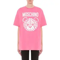 Moschino Teddy Bear Organic Jersey T-shirt Pink Talla: XXS | Camisetas de Seda Outlet | Mujer | Rosa