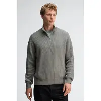 Butcher of Blue Galway Half Zip Granite Green Talla: L | Jerséis Outlet | Hombre | Verde