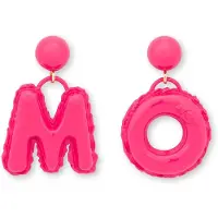 Moschino Inflatable Earrings Inflatable Letters Pink Talla: OS | Pendientes Outlet | Mujer | Rosa