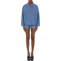 Moschino Allover Logo Denim Jacket Blue Talla: 42 | Chaquetas Vaqueras Outlet | Mujer | Azul